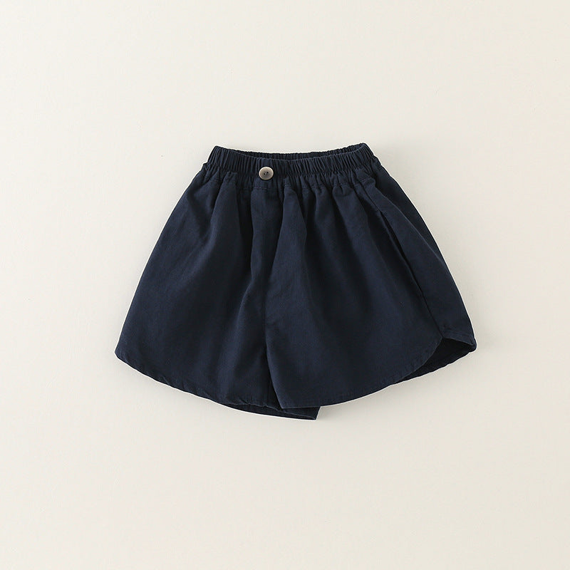 Baby Kid Girls Solid Color Shorts Wholesale 240409190