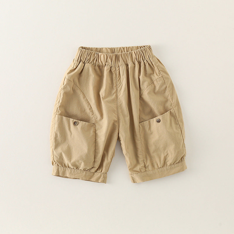 Baby Kid Boys Solid Color Shorts Wholesale 240409191