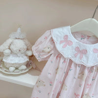 Load image into Gallery viewer, Baby Kid Girls Cartoon Bow Dresses Wholesale 240409201
