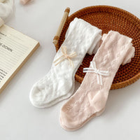 Load image into Gallery viewer, Baby Girls Solid Color Bow Leggings Wholesale 240409212
