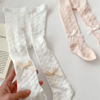 Load image into Gallery viewer, Baby Girls Solid Color Bow Leggings Wholesale 240409212
