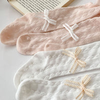 Load image into Gallery viewer, Baby Girls Solid Color Bow Leggings Wholesale 240409212
