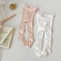 Load image into Gallery viewer, Baby Girls Solid Color Bow Leggings Wholesale 240409212
