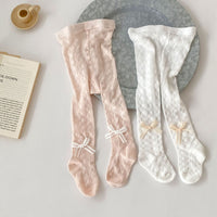 Load image into Gallery viewer, Baby Girls Solid Color Bow Leggings Wholesale 240409212
