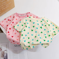 Load image into Gallery viewer, Baby Kid Girls Solid Color Love heart Tops Wholesale 24040922
