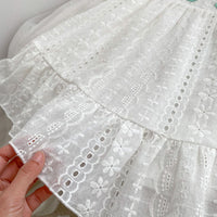 Load image into Gallery viewer, Baby Kid Girls Solid Color Flower Embroidered Dresses Wholesale 240409222
