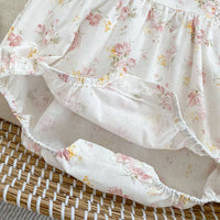 Load image into Gallery viewer, Baby Girls Flower Print Rompers Wholesale 240409223
