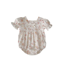 Load image into Gallery viewer, Baby Girls Flower Print Rompers Wholesale 240409223
