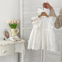Load image into Gallery viewer, Baby Kid Girls Solid Color Rompers Wholesale 240409226
