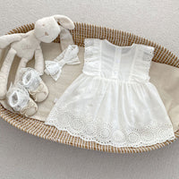 Load image into Gallery viewer, Baby Kid Girls Solid Color Rompers Wholesale 240409226
