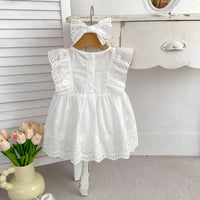 Load image into Gallery viewer, Baby Kid Girls Solid Color Rompers Wholesale 240409226
