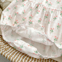 Load image into Gallery viewer, Baby Girls Letters Print Rompers Wholesale 240409227
