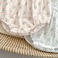 Load image into Gallery viewer, Baby Girls Letters Print Rompers Wholesale 240409227
