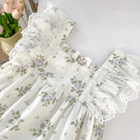 Load image into Gallery viewer, Baby Girls Flower Print Rompers Wholesale 240409229
