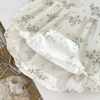 Load image into Gallery viewer, Baby Girls Flower Print Rompers Wholesale 240409229
