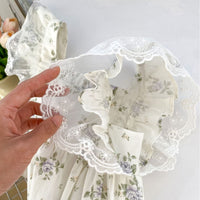 Load image into Gallery viewer, Baby Girls Flower Print Rompers Wholesale 240409229
