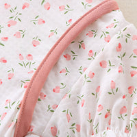 Load image into Gallery viewer, 2 Pieces Set Baby Kid Girls Flower Print Tops And Solid Color Shorts Wholesale 240409231
