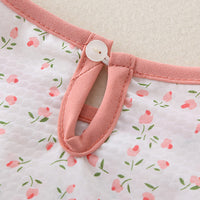 Load image into Gallery viewer, 2 Pieces Set Baby Kid Girls Flower Print Tops And Solid Color Shorts Wholesale 240409231
