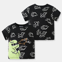Load image into Gallery viewer, Baby Kid Boys Letters Dinosaur Print Tops Wholesale 24040924
