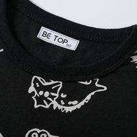 Load image into Gallery viewer, Baby Kid Boys Letters Dinosaur Print Tops Wholesale 24040924
