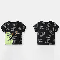 Load image into Gallery viewer, Baby Kid Boys Letters Dinosaur Print Tops Wholesale 24040924

