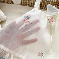 Load image into Gallery viewer, Baby Girls Flower Embroidered Dresses Wholesale 240409241
