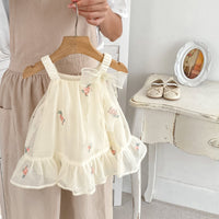 Load image into Gallery viewer, Baby Girls Flower Embroidered Dresses Wholesale 240409241
