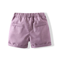 Load image into Gallery viewer, 2 Pieces Set Baby Kid Boys Solid Color Shirts And Shorts Wholesale 240409257

