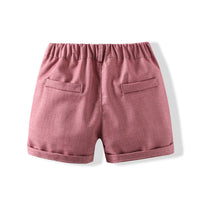 Load image into Gallery viewer, 2 Pieces Set Baby Kid Boys Solid Color Shirts And Shorts Wholesale 240409257
