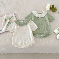 Load image into Gallery viewer, Baby Kid Girls Solid Color Rompers Wholesale 240409259
