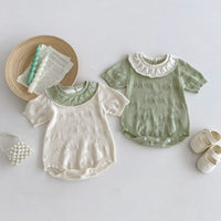 Load image into Gallery viewer, Baby Kid Girls Solid Color Rompers Wholesale 240409259
