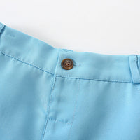 Load image into Gallery viewer, 2 Pieces Set Baby Kid Boys Solid Color Shirts And Shorts Wholesale 240409266
