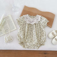Load image into Gallery viewer, Baby Girls Flower Rompers Wholesale 240409267
