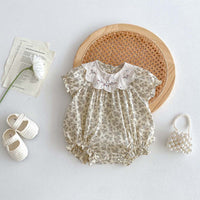 Load image into Gallery viewer, Baby Girls Flower Rompers Wholesale 240409267
