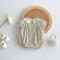Load image into Gallery viewer, Baby Girls Flower Rompers Wholesale 240409267
