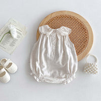 Load image into Gallery viewer, Baby Girls Solid Color Rompers Wholesale 240409269
