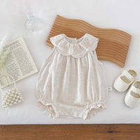 Load image into Gallery viewer, Baby Girls Solid Color Rompers Wholesale 240409269
