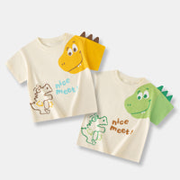 Load image into Gallery viewer, Baby Kid Boys Letters Dinosaur Tops Wholesale 240409272
