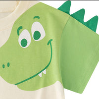 Load image into Gallery viewer, Baby Kid Boys Letters Dinosaur Tops Wholesale 240409272
