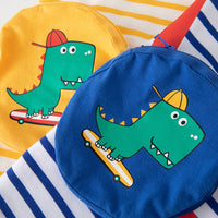Load image into Gallery viewer, Baby Kid Boys Striped Dinosaur Tops Wholesale 240409273
