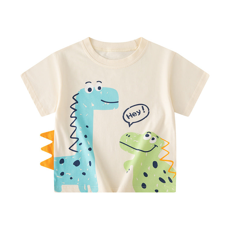 Baby Kid Boys Dinosaur Print Tops Wholesale 240409274