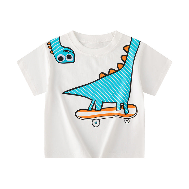 Baby Kid Boys Dinosaur Print Tops Wholesale 240409278