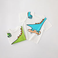 Load image into Gallery viewer, Baby Kid Boys Dinosaur Print Tops Wholesale 240409278
