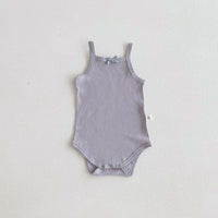 Load image into Gallery viewer, Baby Girls Solid Color Rompers Wholesale 240409280

