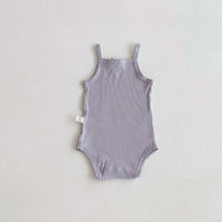 Load image into Gallery viewer, Baby Girls Solid Color Rompers Wholesale 240409280
