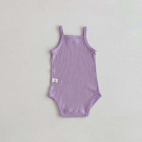 Load image into Gallery viewer, Baby Girls Solid Color Rompers Wholesale 240409280
