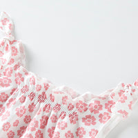 Load image into Gallery viewer, Baby Girls Flower Print Rompers Wholesale 240409287
