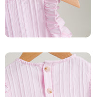 Load image into Gallery viewer, 2 Pieces Set Baby Kid Girls Solid Color Tops And Pants Wholesale 24040929
