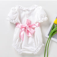Load image into Gallery viewer, Baby Girls Solid Color Rompers Wholesale 24040934
