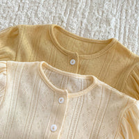 Load image into Gallery viewer, 2 Pieces Set Baby Girls Solid Color Tops And Shorts Wholesale 24040936
